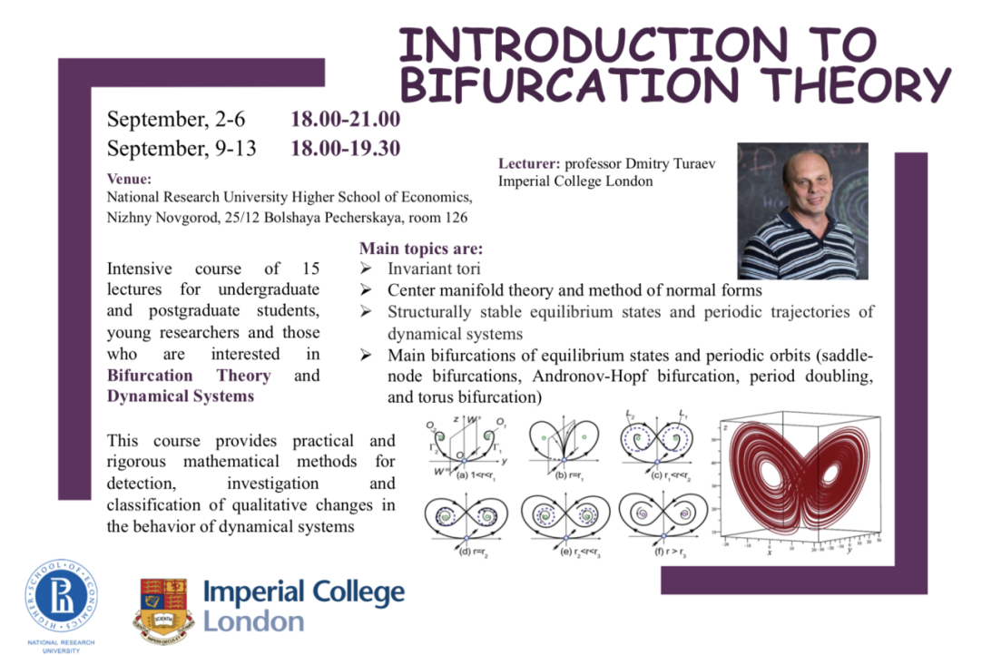 Illustration for news: Lecture course by Professor Turaev «Introduction to Bifurcation Theory»